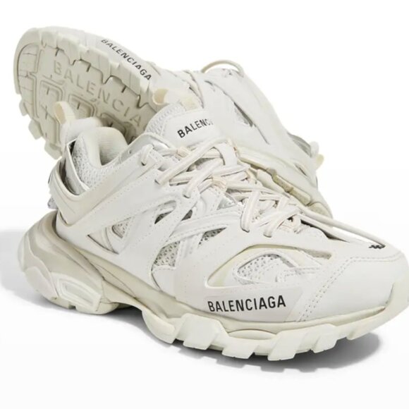 Balenciaga Track Sneakers Womens US Size 8 EU Size 38 White NIB - Picture 1 of 11